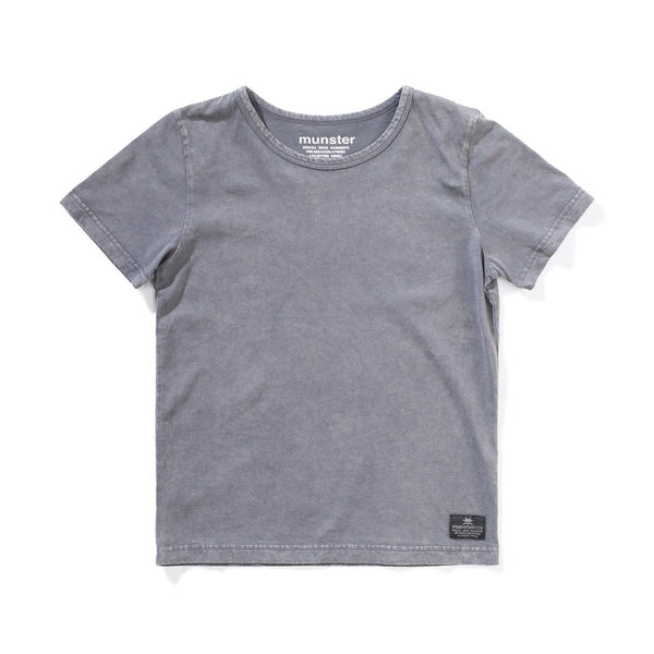 Munster Kids - Washme SS Tee / Washed Black