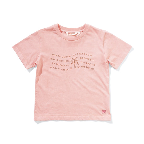 Missie Munster - Sunshine Poem Tee / Coral