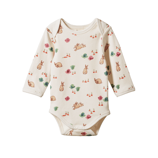 Nature Baby - Country Bunny Long Sleeve Bodysuit