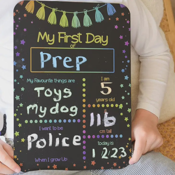 Inspired Wholesale - First Day of School Blackboard / Stars