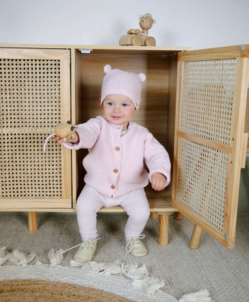 Ponchik Babies + Kids - Cotton Leggings / Love Rib