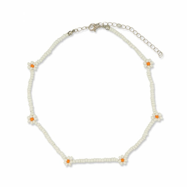 Milk & Soda - Daisy Necklace / White