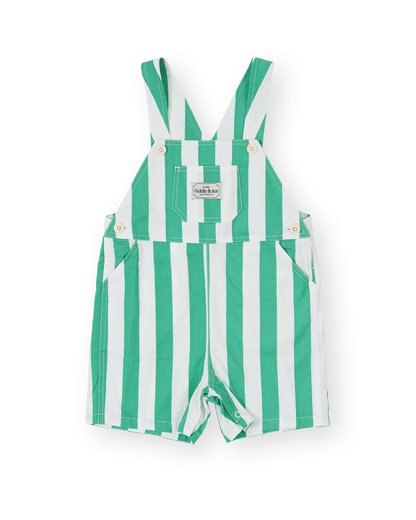Goldie & Ace - Happy Stripe Button Burton Overall