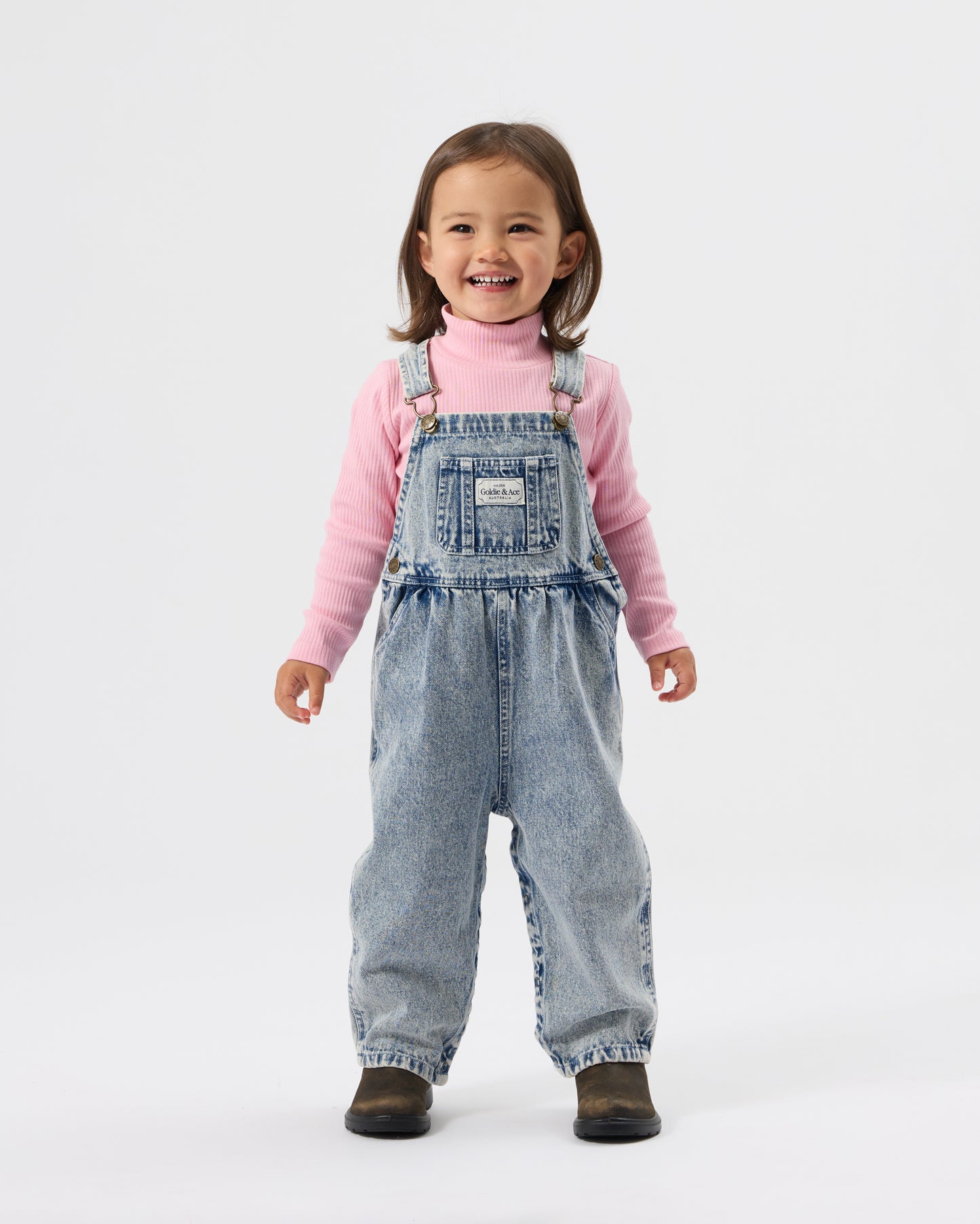 Goldie & Ace - Embroidered Rib Skivvy / Sweet Pea