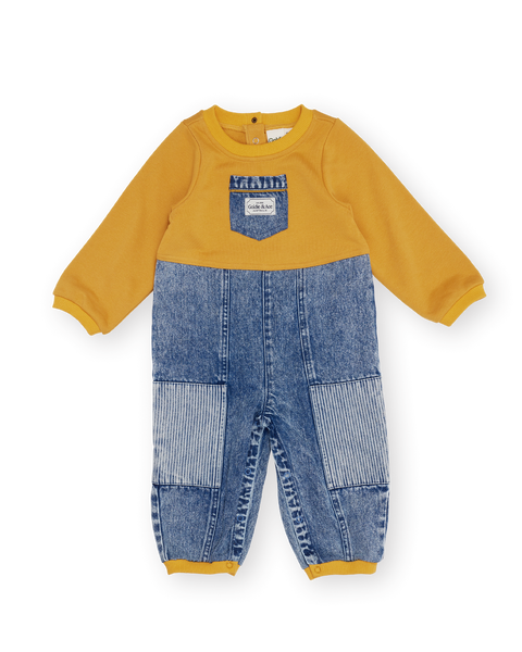 Goldie & Ace - Overall Romper / Pin Stripe