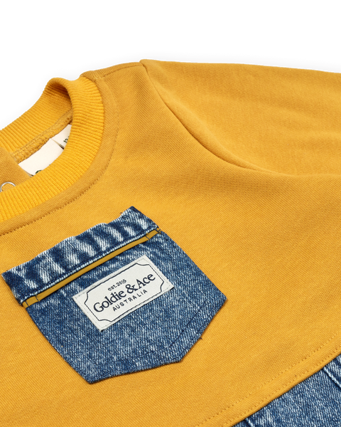 Goldie & Ace - Overall Romper / Pin Stripe