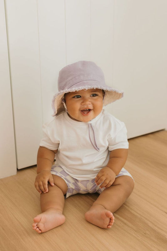 Acorn - Frayed Bucket Hat / Lavender