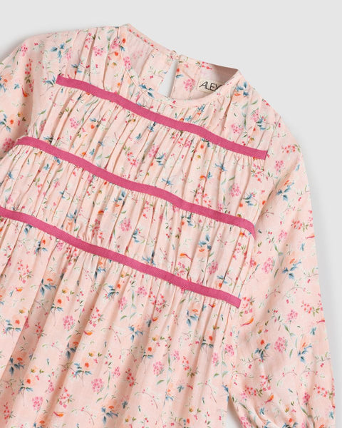 Alex & Ant - Pixie Dress / Pink Bird