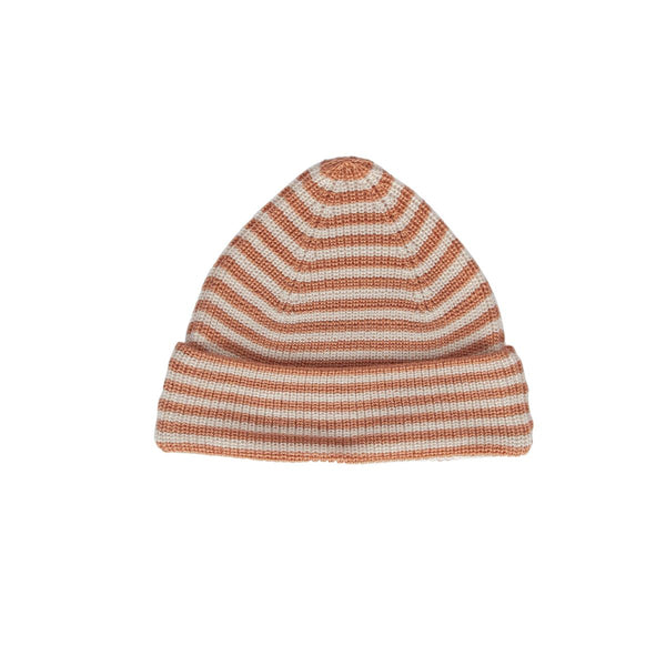 Acorn - Berlin Merino Beanie / Biscuit and Cream Stripe