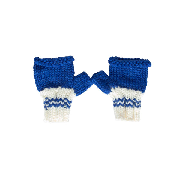 Acorn - Denmark Mittens / Blue and Cream
