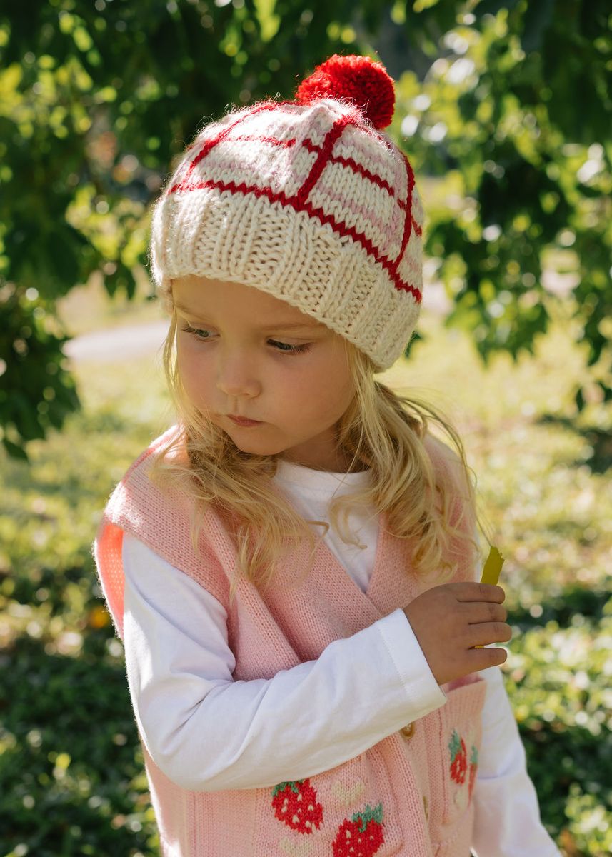 Acorn - Crossroads Beanie / Pink and Red