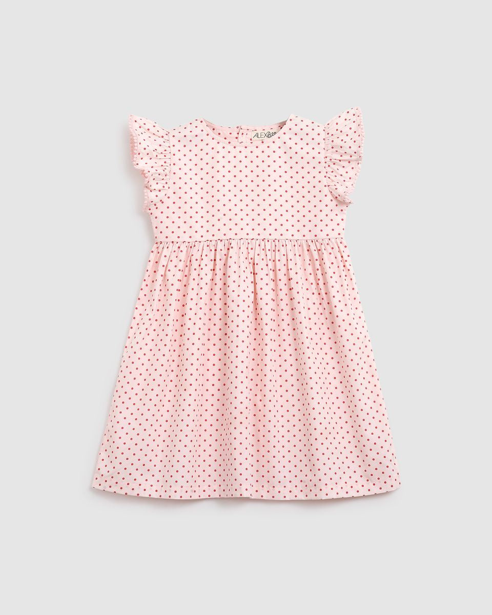 Alex & Ant - Love Dress / Pink & Red Polka Dot
