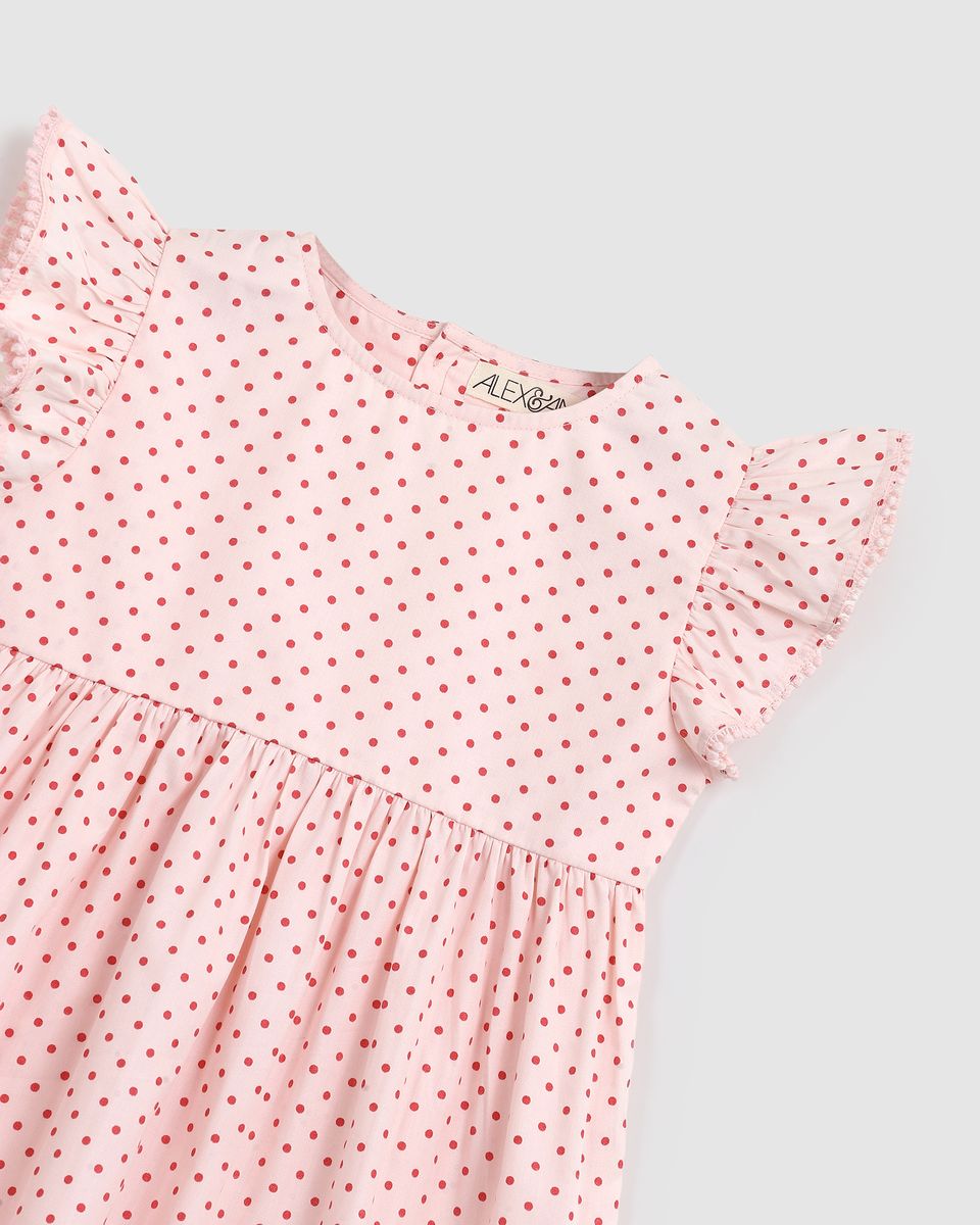 Alex & Ant - Love Dress / Pink & Red Polka Dot