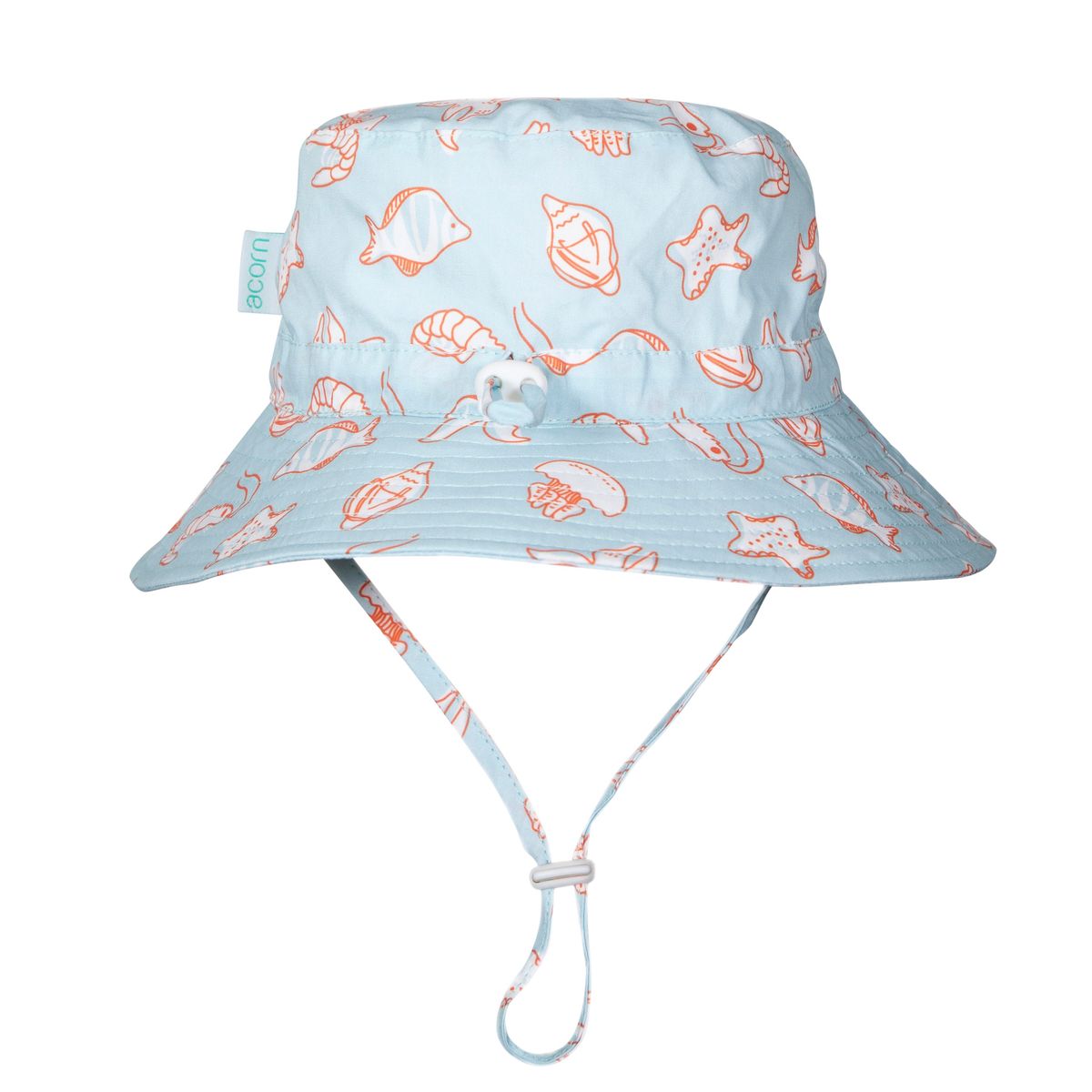 Acorn - Wide Brim Bucket Hat / Marine Friends
