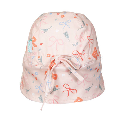 Acorn - Soft Jersey Flap Cap / Little Bows