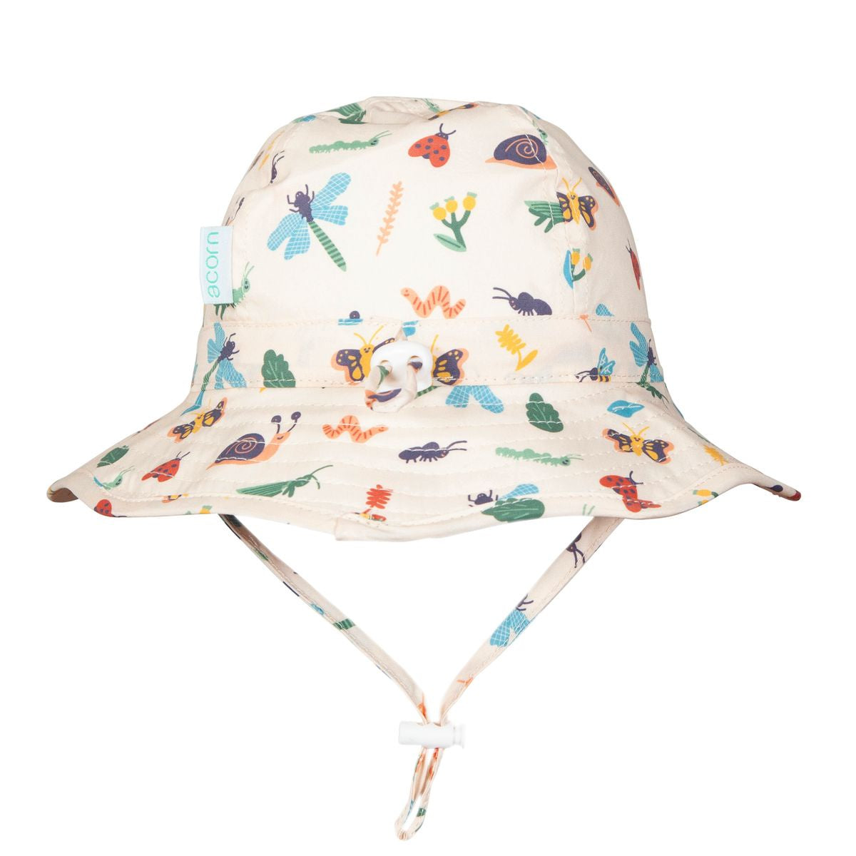 Acorn - Wide Brim Infant Hat / Garden Friends