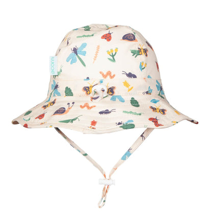 Acorn - Wide Brim Infant Hat / Garden Friends