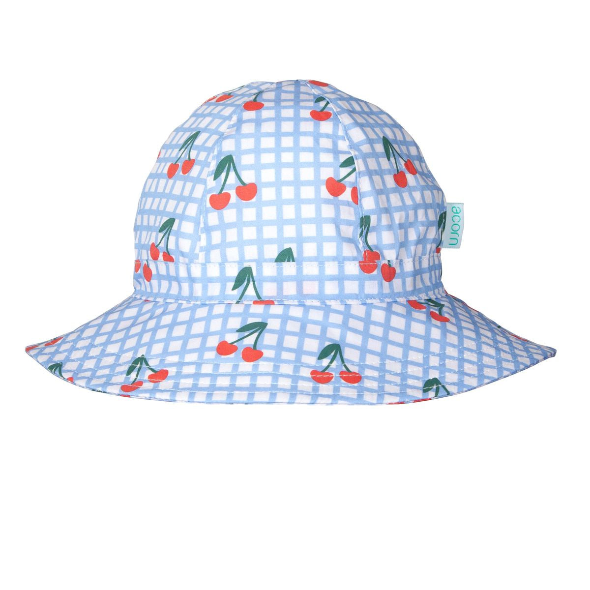 Acorn - Wide Brim Sunhat / Cherry Checks