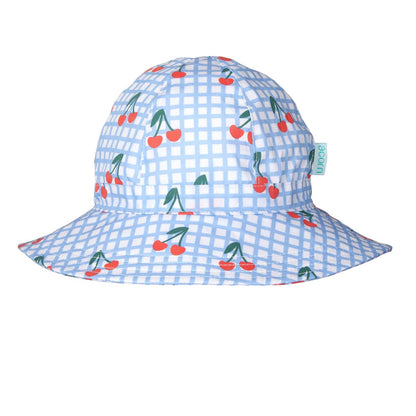 Acorn - Wide Brim Sunhat / Cherry Checks