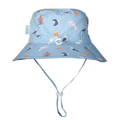 Acorn - Wide Brim Bucket Hat / Seagulls