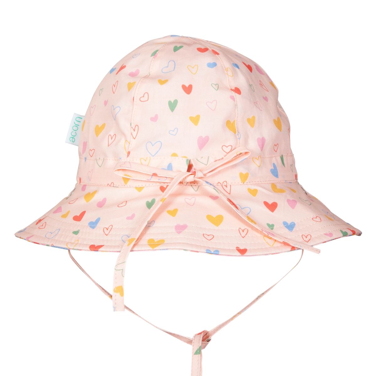 Acorn - Reversible Wide Brim Sunhat / Floating Hearts