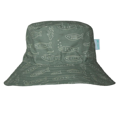 Acorn - Wide Brim Bucket Hat / School Of Fish