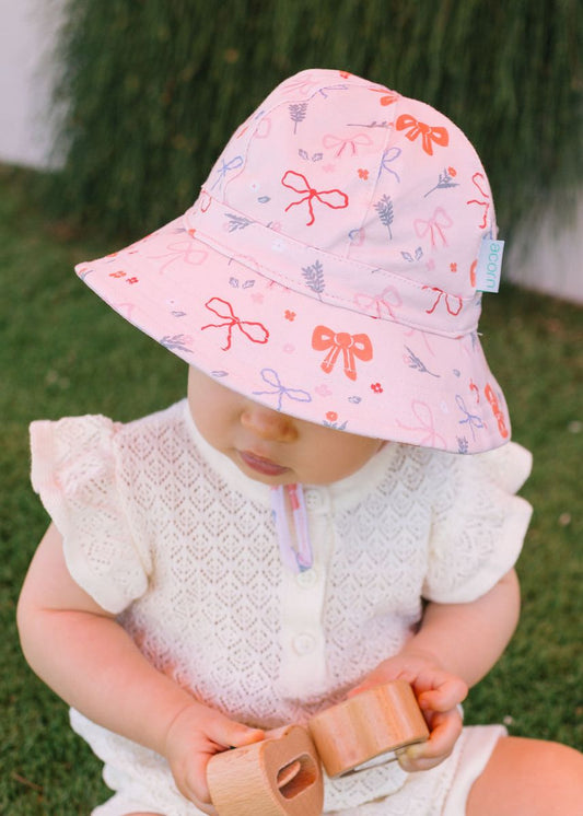 Acorn - Soft Jersey Sunhat / Little Bows