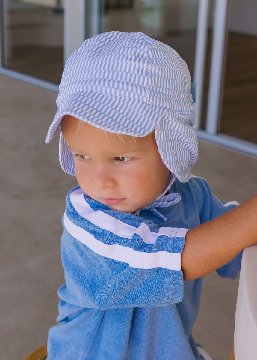 Acorn - Soft Jersey Flap Cap / Blue Sprinkle