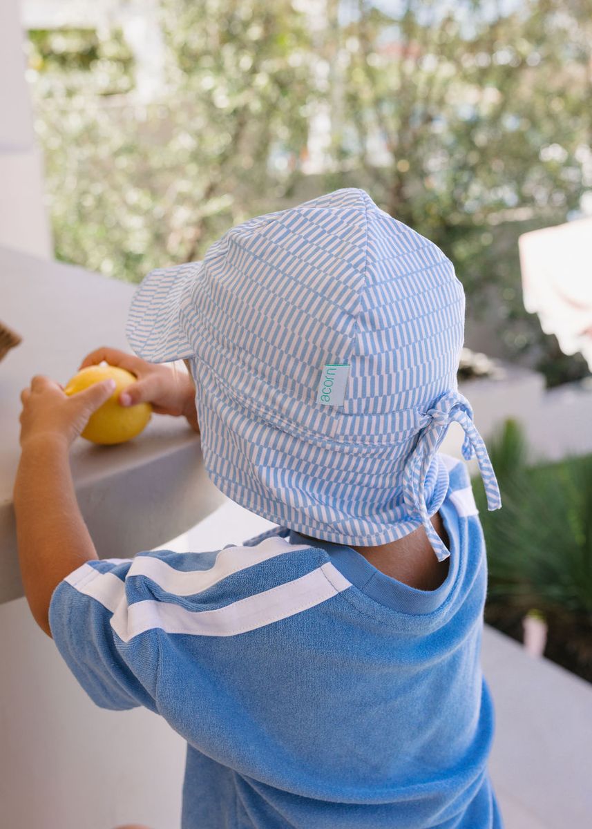 Acorn - Soft Jersey Flap Cap / Blue Sprinkle