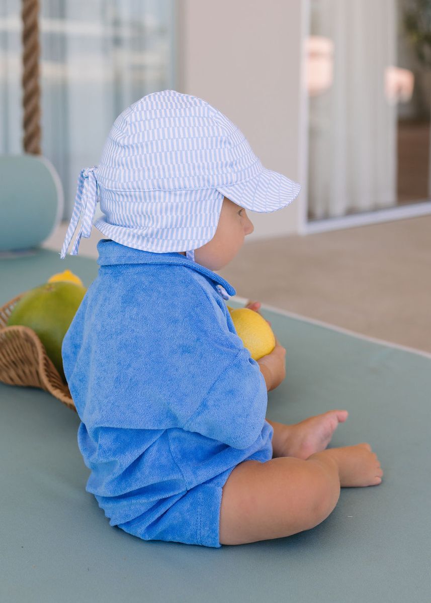 Acorn - Soft Jersey Flap Cap / Blue Sprinkle