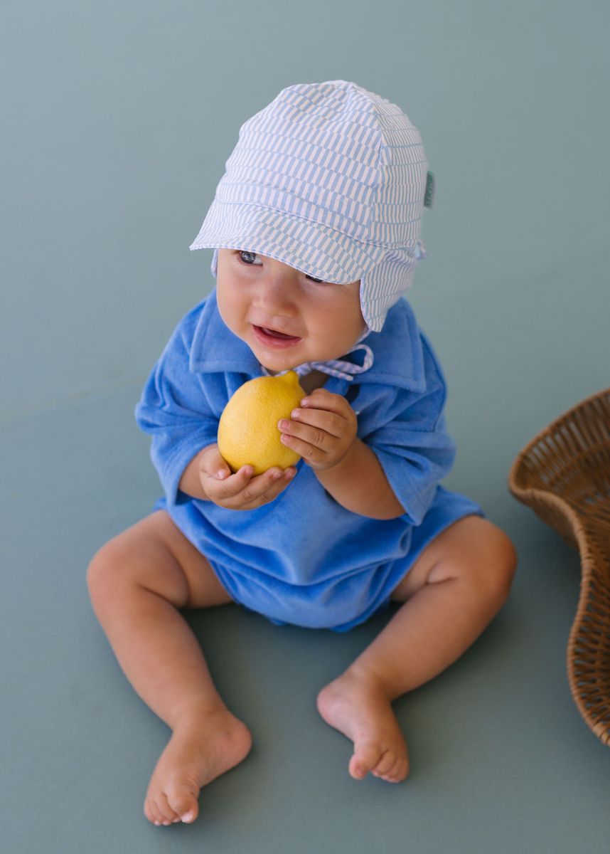 Acorn - Soft Jersey Flap Cap / Blue Sprinkle