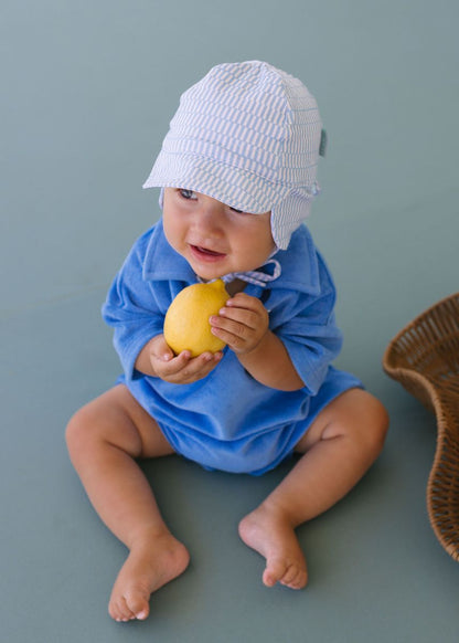 Acorn - Soft Jersey Flap Cap / Blue Sprinkle