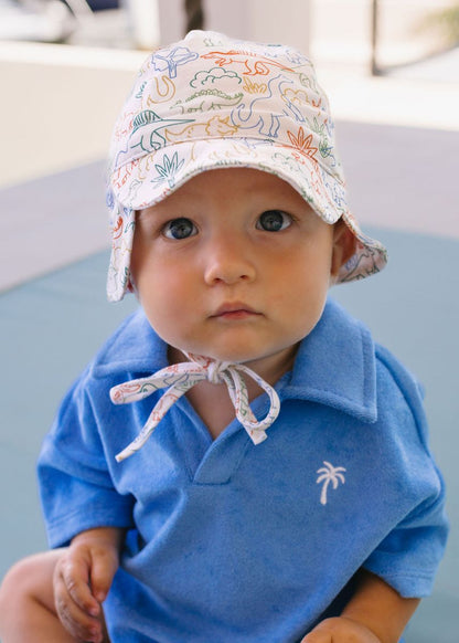 Acorn - Soft Jersey Flap Cap / Dino