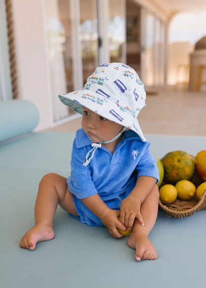 Acorn - Wide Brim Infant Hat / Beep Beep