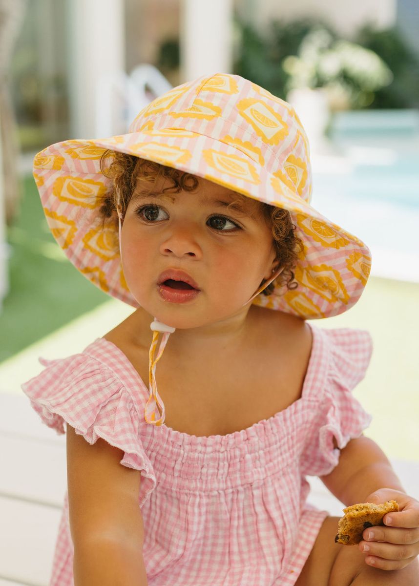 Acorn - Wide Brim Sunhat / Lemonade Stripe