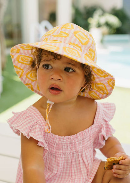 Acorn - Wide Brim Sunhat / Lemonade Stripe