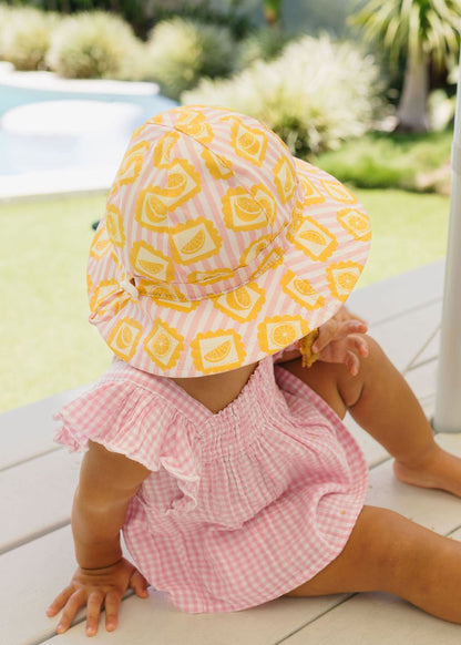 Acorn - Wide Brim Sunhat / Lemonade Stripe