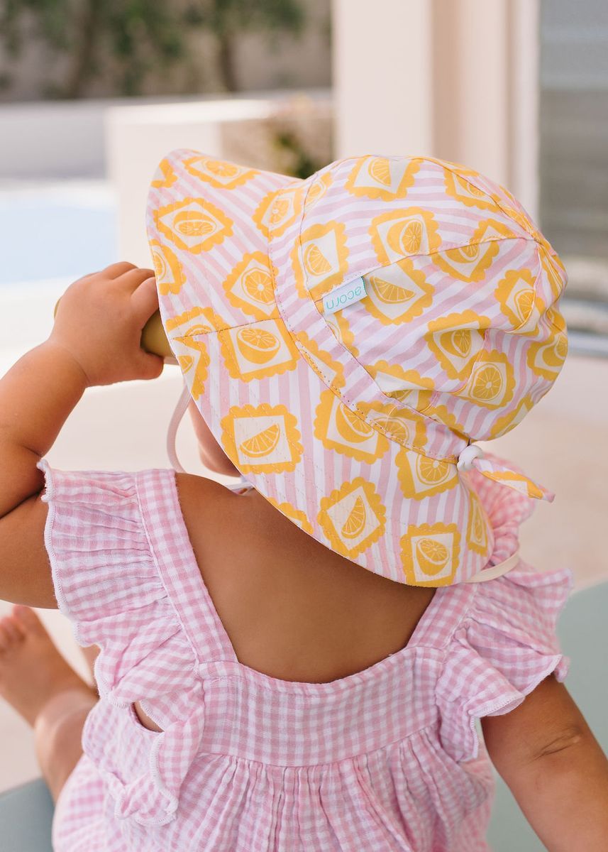 Acorn - Wide Brim Sunhat / Lemonade Stripe