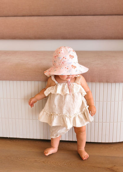 Acorn - Soft Jersey Sunhat / Little Bows