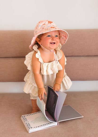 Acorn - Soft Jersey Sunhat / Little Bows