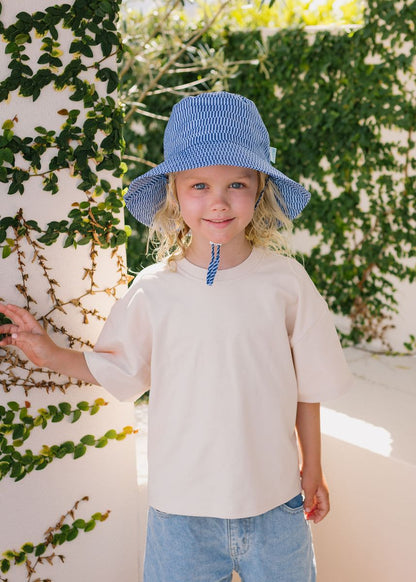 Acorn - Wide Brim Bucket Hat / Blue Horizon
