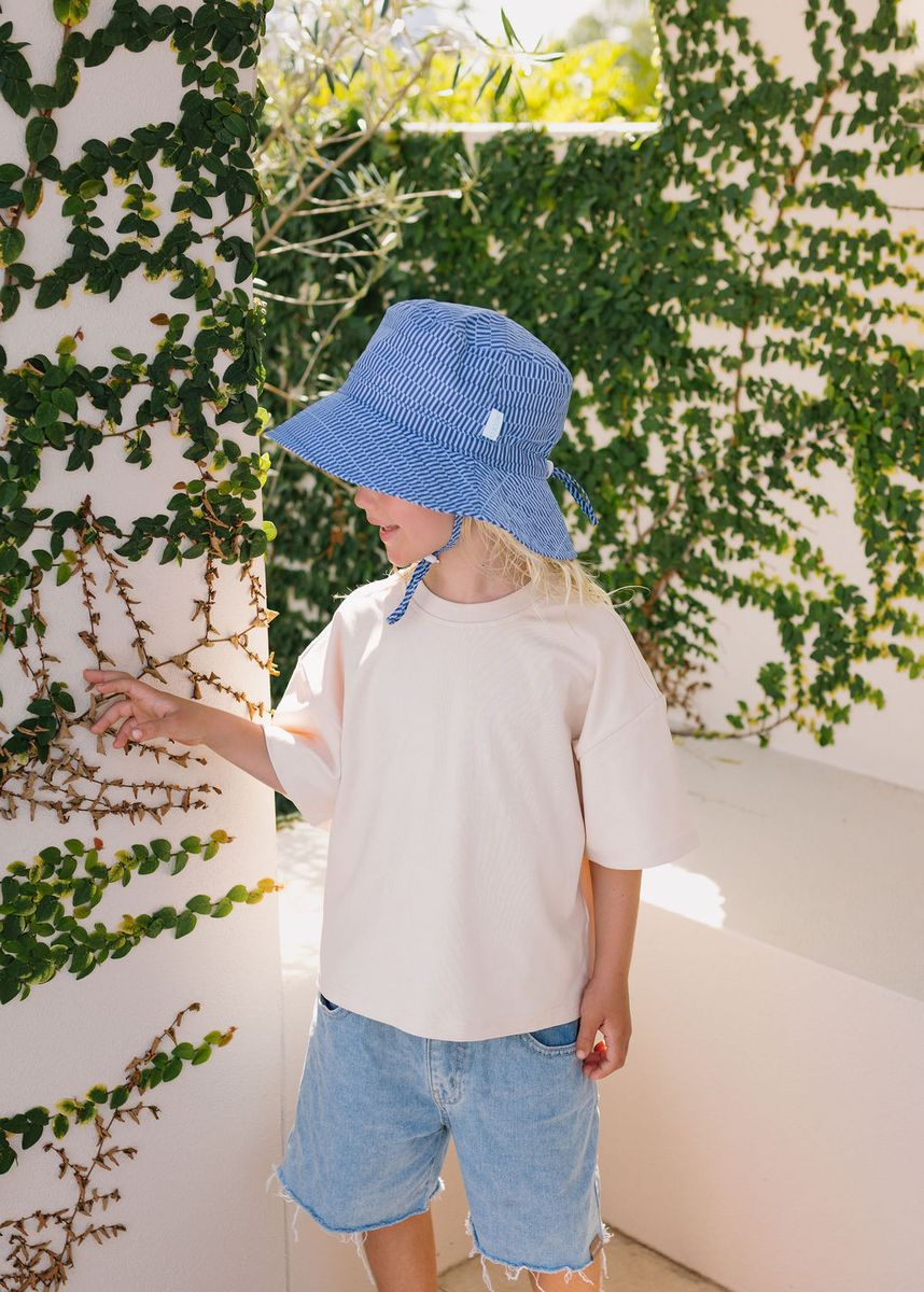 Acorn - Wide Brim Bucket Hat / Blue Horizon