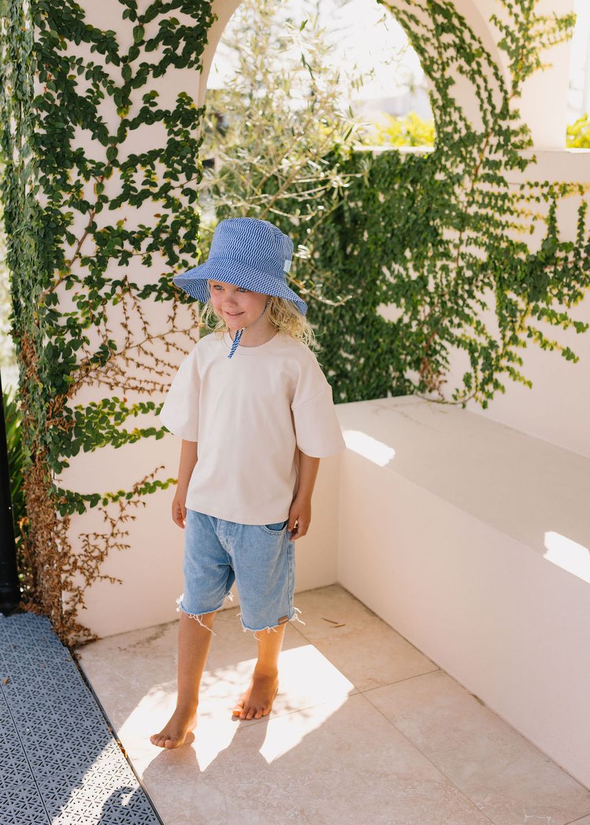 Acorn - Wide Brim Bucket Hat / Blue Horizon
