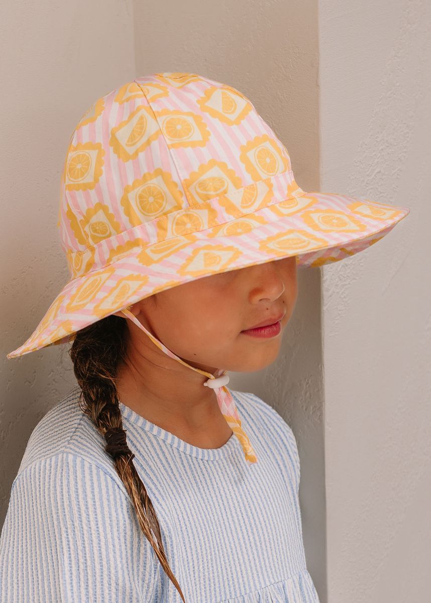 Acorn - Wide Brim Sunhat / Lemonade Stripe