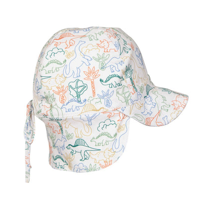 Acorn - Soft Jersey Flap Cap / Dino