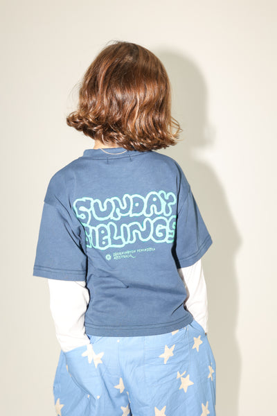 Sunday Siblings - Party Layers Tee / Navy