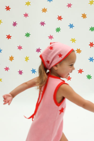 Sunday Siblings - Stars Align Dress / Pink+Red