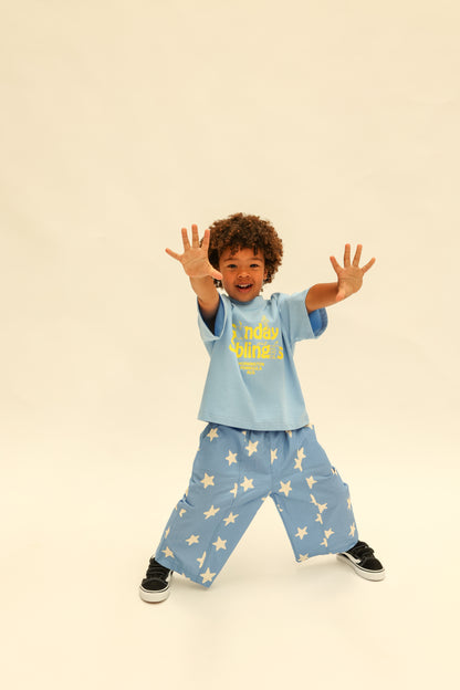 Sunday Siblings - Dusty Star Pants / Cobalt Blue