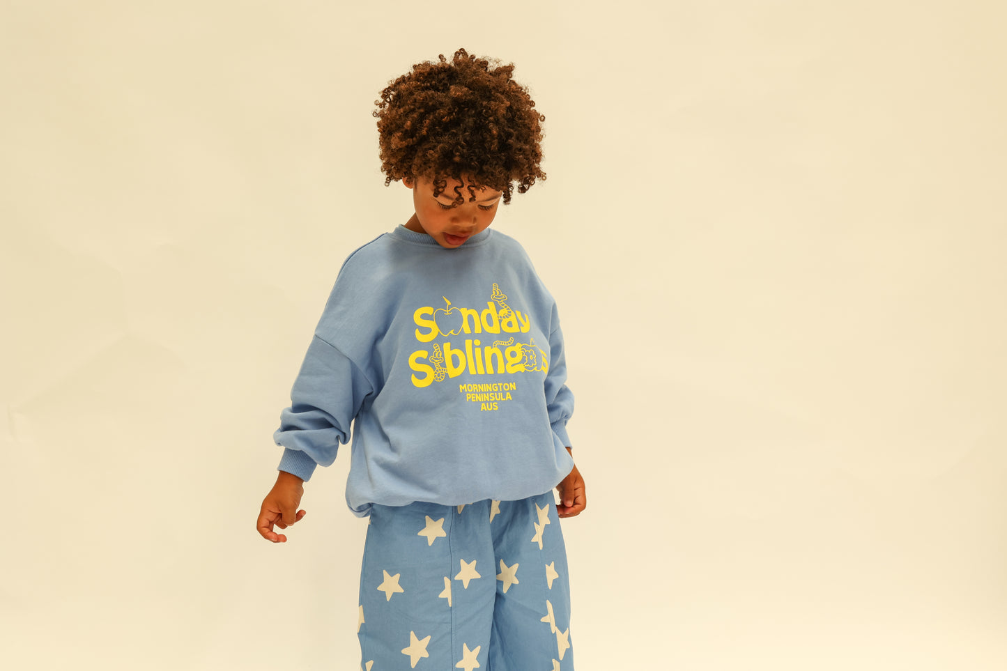 Sunday Siblings - Doc Sweater / Blue + Yellow