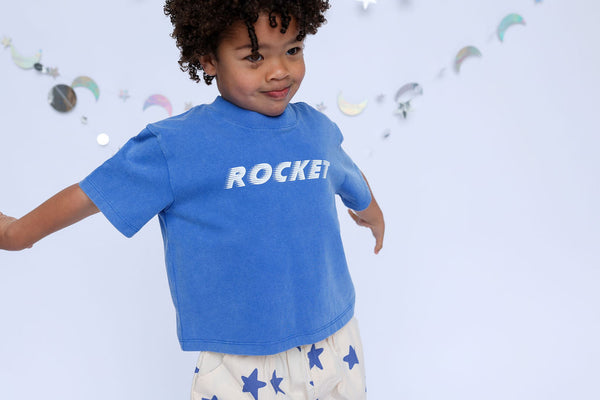 Sunday Siblings - Rocket Tee / Blue